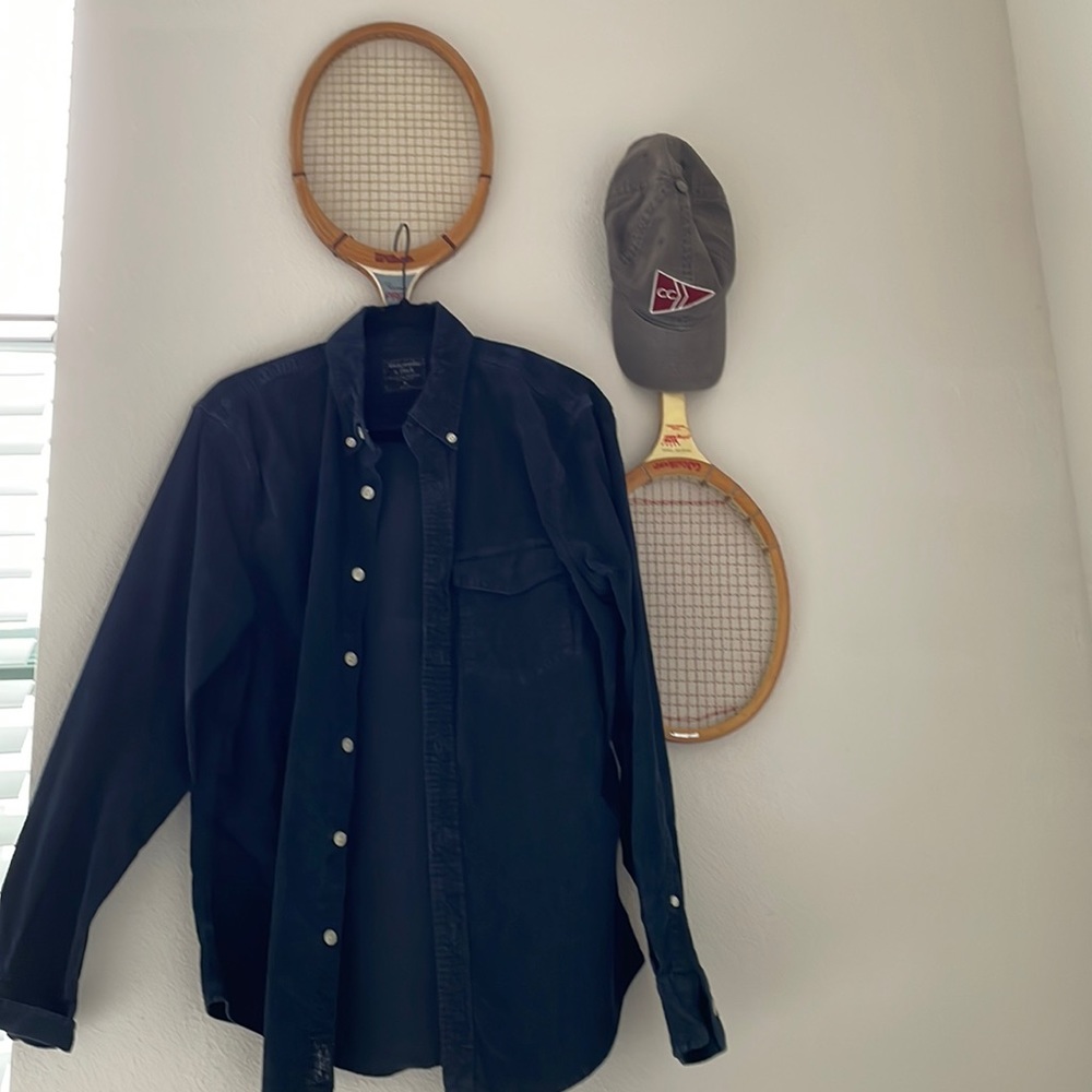 Men’s Abercrombie & Fitch Long Sleeve Corduroy Shirt with Pocket